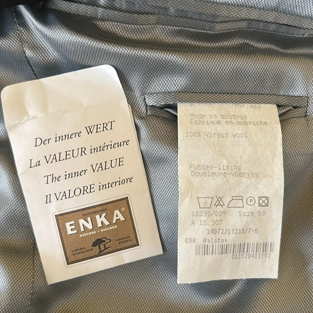 Baumler Men's Tuxedo Style Black Blazer Jacket Size EU 50 Made Austria